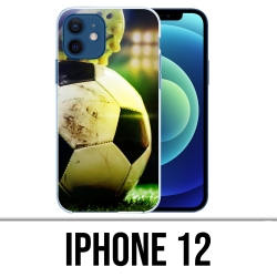Coque iPhone 12 - Ballon Football Pied