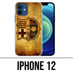 Custodia per iPhone 12 - Pallone da calcio vintage di Barcellona