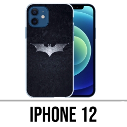 Coque iPhone 12 - Batman Logo Dark Knight