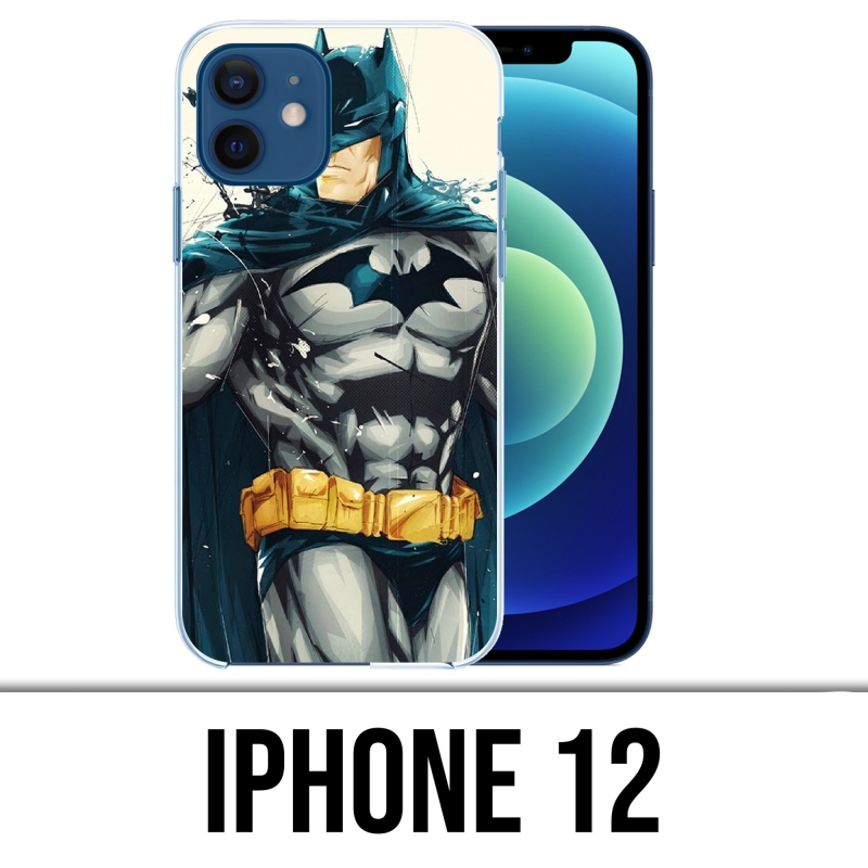 Coque iPhone 12 - Batman Paint Art