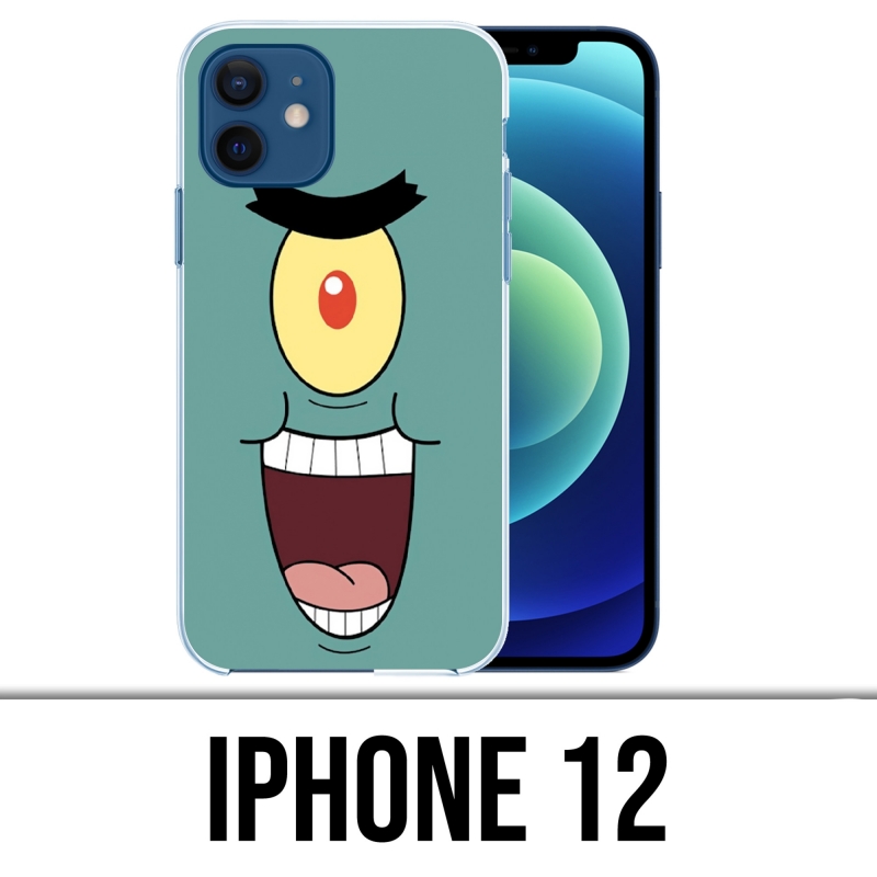 Custodia per iPhone 12 - Sponge Bob Plankton