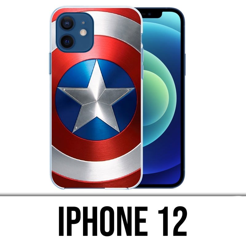 Custodia per iPhone 12 - Captain America Avengers Shield