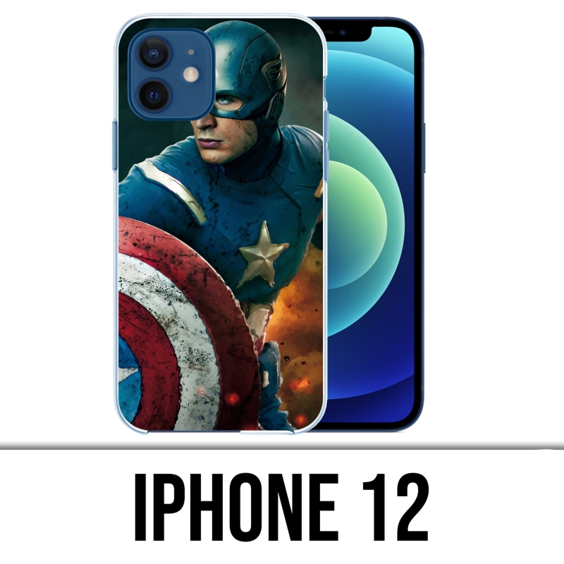 Funda para iPhone 12 - Capitán América Comics Avengers