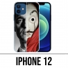 Coque iPhone 12 - Casa De Papel Berlin Masque Split