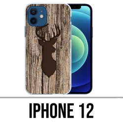 Custodia per iPhone 12 - legno di cervo