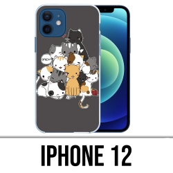 Coque iPhone 12 - Chat Meow