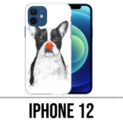 Funda para iPhone 12 - Perro Payaso Bulldog