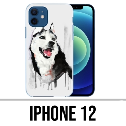 Funda para iPhone 12 - Perro Husky Splash