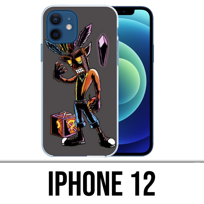 Coque iPhone 12 - Crash Bandicoot Masque