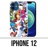 Coque iPhone 12 - Cute Marvel Heroes