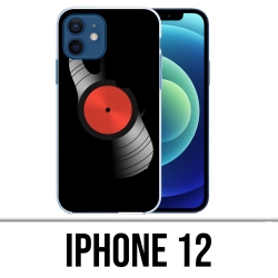 Coque iPhone 12 - Disque Vinyle