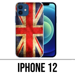 Custodia per iPhone 12 - Bandiera vintage del Regno Unito