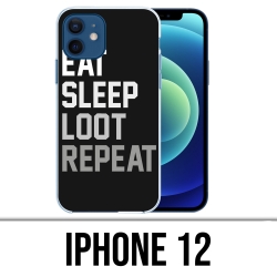 Coque iPhone 12 - Eat Sleep...