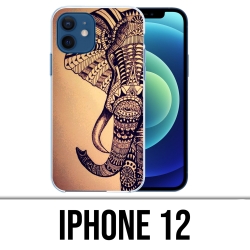 Funda para iPhone 12 - Elefante azteca vintage