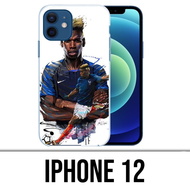 IPhone 12 Case - Fußball Frankreich Pogba Zeichnung