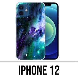 Custodia per iPhone 12 - Galaxy blu