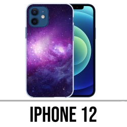 Coque iPhone 12 - Galaxie Violet