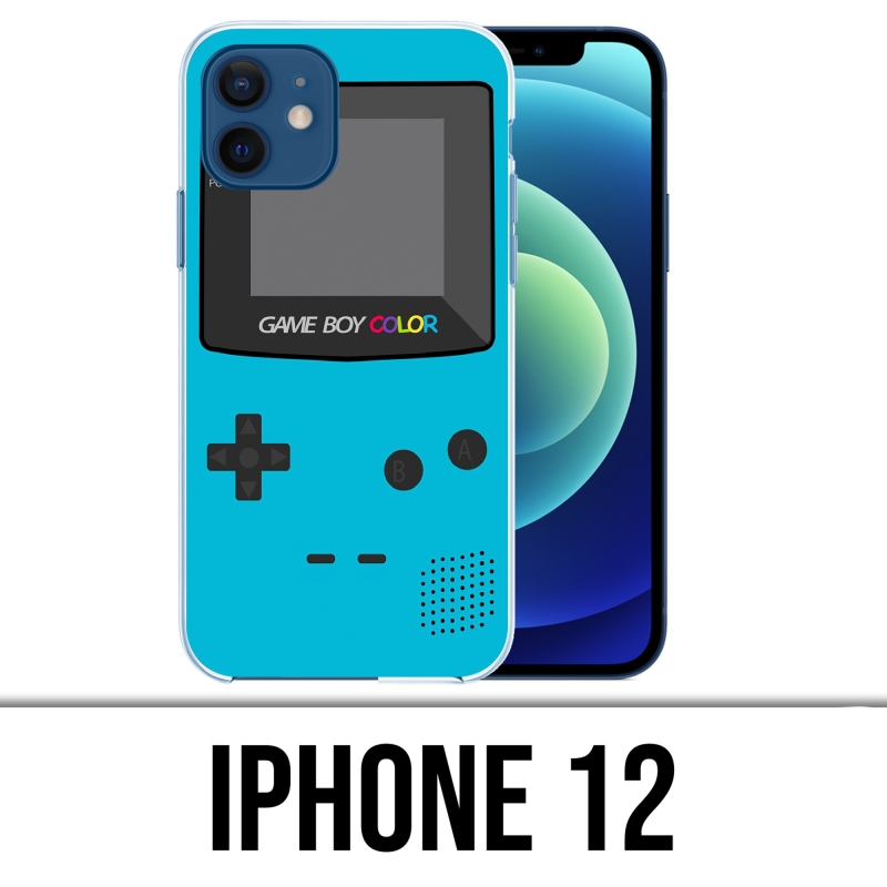 Funda para iPhone 12 - Game Boy Color Turquesa