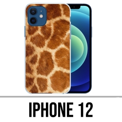 Coque iPhone 12 - Girafe Fourrure