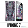 Custodia per iPhone 7 - Elefante azteco colorato