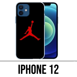 Coque iPhone 12 - Jordan Basketball Logo Noir