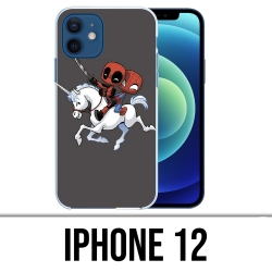 Custodia per iPhone 12 - Unicorno Deadpool Spiderman