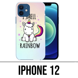 Custodia per iPhone 12 - Unicorn I Smell Raimbow