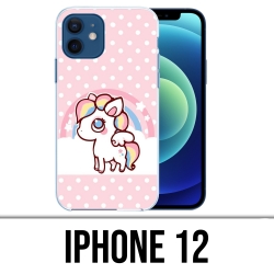 Custodia per iPhone 12 - Unicorno Kawaii