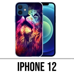 Coque iPhone 12 - Lion Galaxie