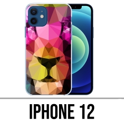 Coque iPhone 12 - Lion Geometrique