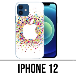 Coque iPhone 12 - Logo Apple Multicolore