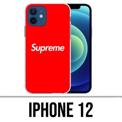Coque iPhone 12 - Logo Supreme