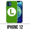 Coque iPhone 12 - Mario Logo Luigi