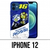Coque iPhone 12 - Motogp Rossi Cartoon 2