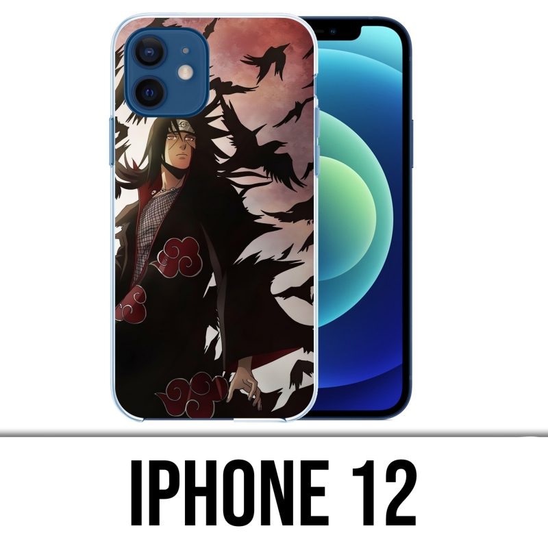 Coque iPhone 12 - Naruto-Itachi-Corbeaux