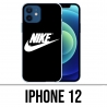 Coque iPhone 12 - Nike Logo Noir