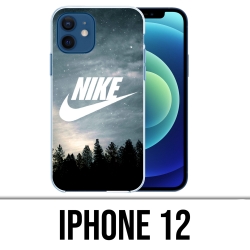 Coque iPhone 12 - Nike Logo Wood