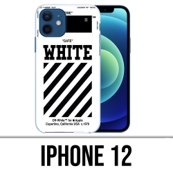 Coque iPhone 12 - Off White Blanc