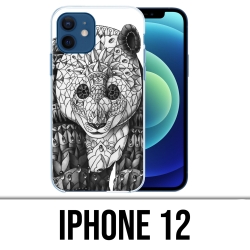 Coque iPhone 12 - Panda Azteque