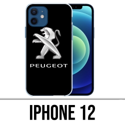 Coque iPhone 12 - Peugeot Logo
