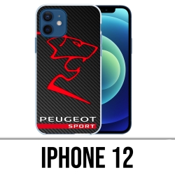 Coque iPhone 12 - Peugeot Sport Logo