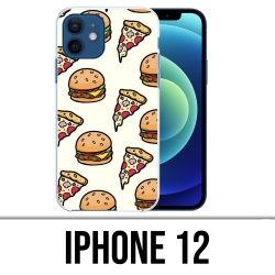 Coque iPhone 12 - Pizza Burger