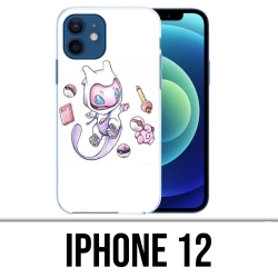 Coque iPhone 12 - Pokemon Bébé Mew