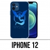 Coque iPhone 12 - Pokémon Go Team Msytic Bleu
