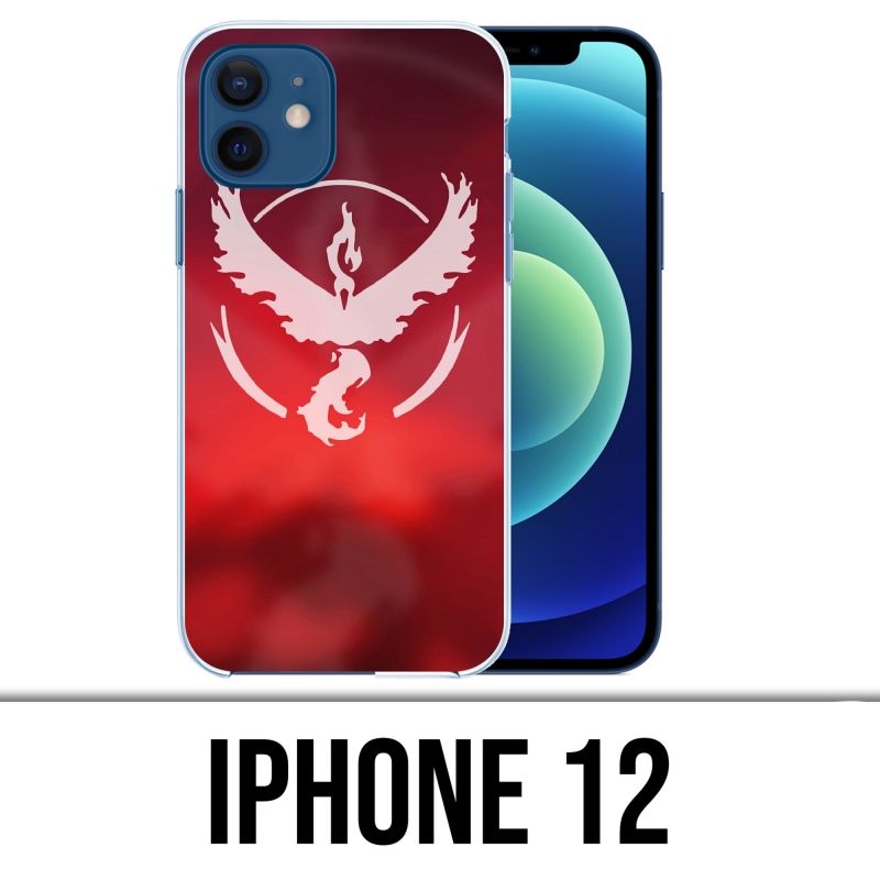 Custodia per iPhone 12 - Pokémon Go Team Red Grunge