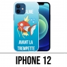 Coque iPhone 12 - Pokémon Le Calme Avant La Trempette Magicarpe