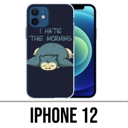 Custodia per iPhone 12 - Pokémon Snorlax Hate Morning