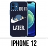 Coque iPhone 12 - Pokémon Ronflex Just Do It Later