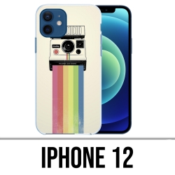 Coque iPhone 12 - Polaroid Arc En Ciel Rainbow