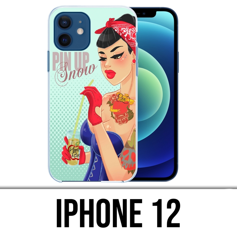 Coque iPhone 12 - Princesse Disney Blanche Neige Pinup